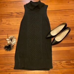 Dark grey sweater dress